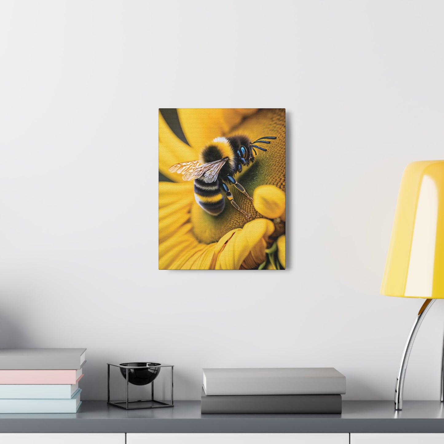 Canvas Gallery Wraps - Sunflower and Bee Wall Art