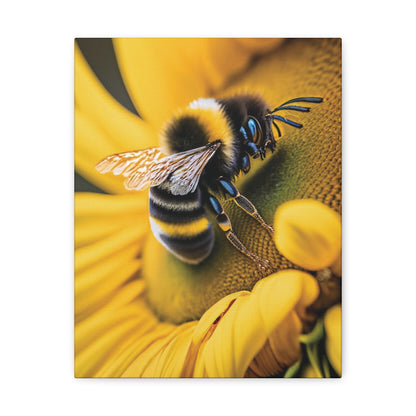 Canvas Gallery Wraps - Sunflower and Bee Wall Art