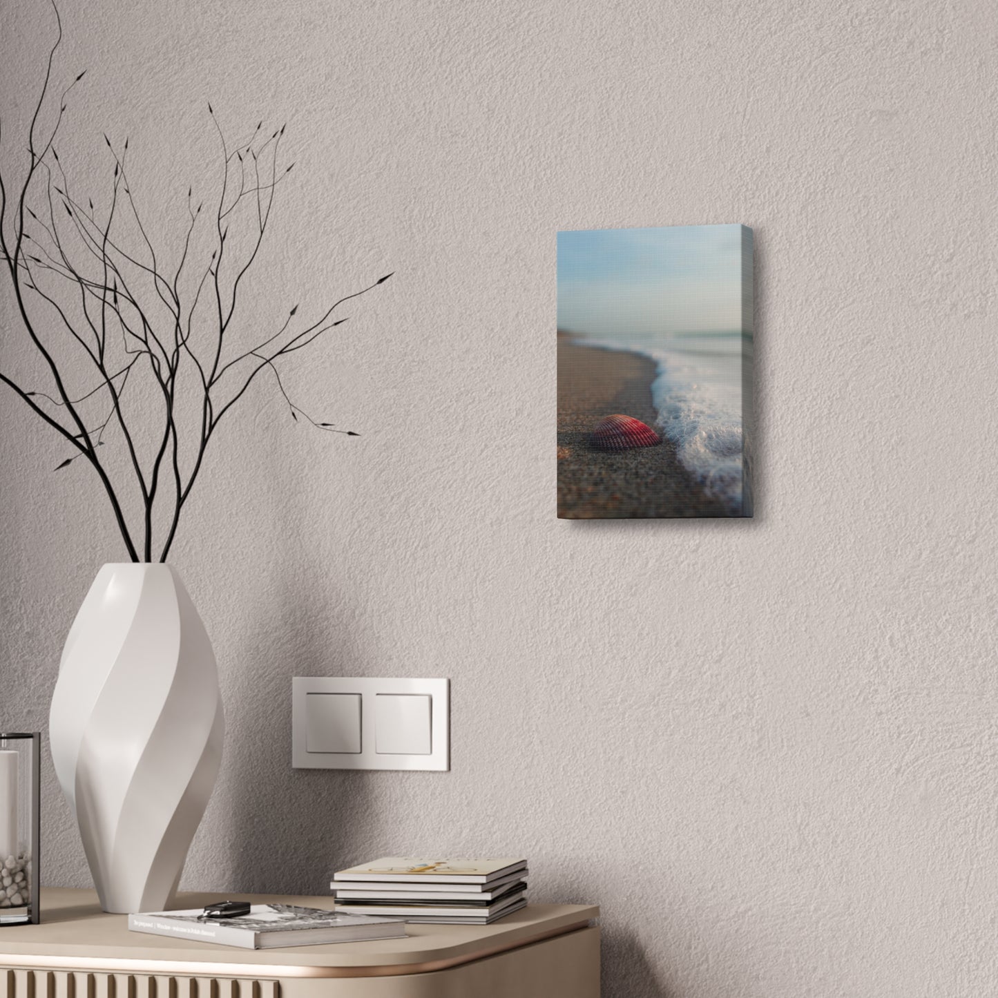 Canvas Stretched, Wall Art, Seashells by the Seashore