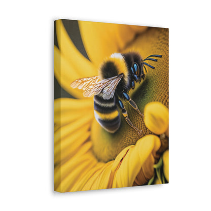 Canvas Gallery Wraps - Sunflower and Bee Wall Art